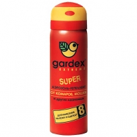 Аэрозоль от комаров и клещей Gardex Super Extreme 80мл